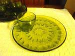 Green Glass Snack&nbsp;Set